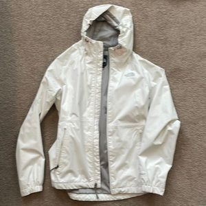 White North face Rain Jacket